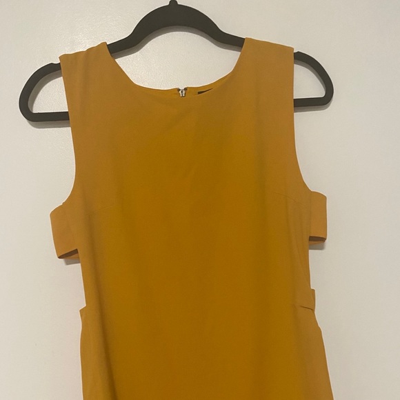 Forever 21 Side Cut Out Mustard Dress - Picture 4 of 10